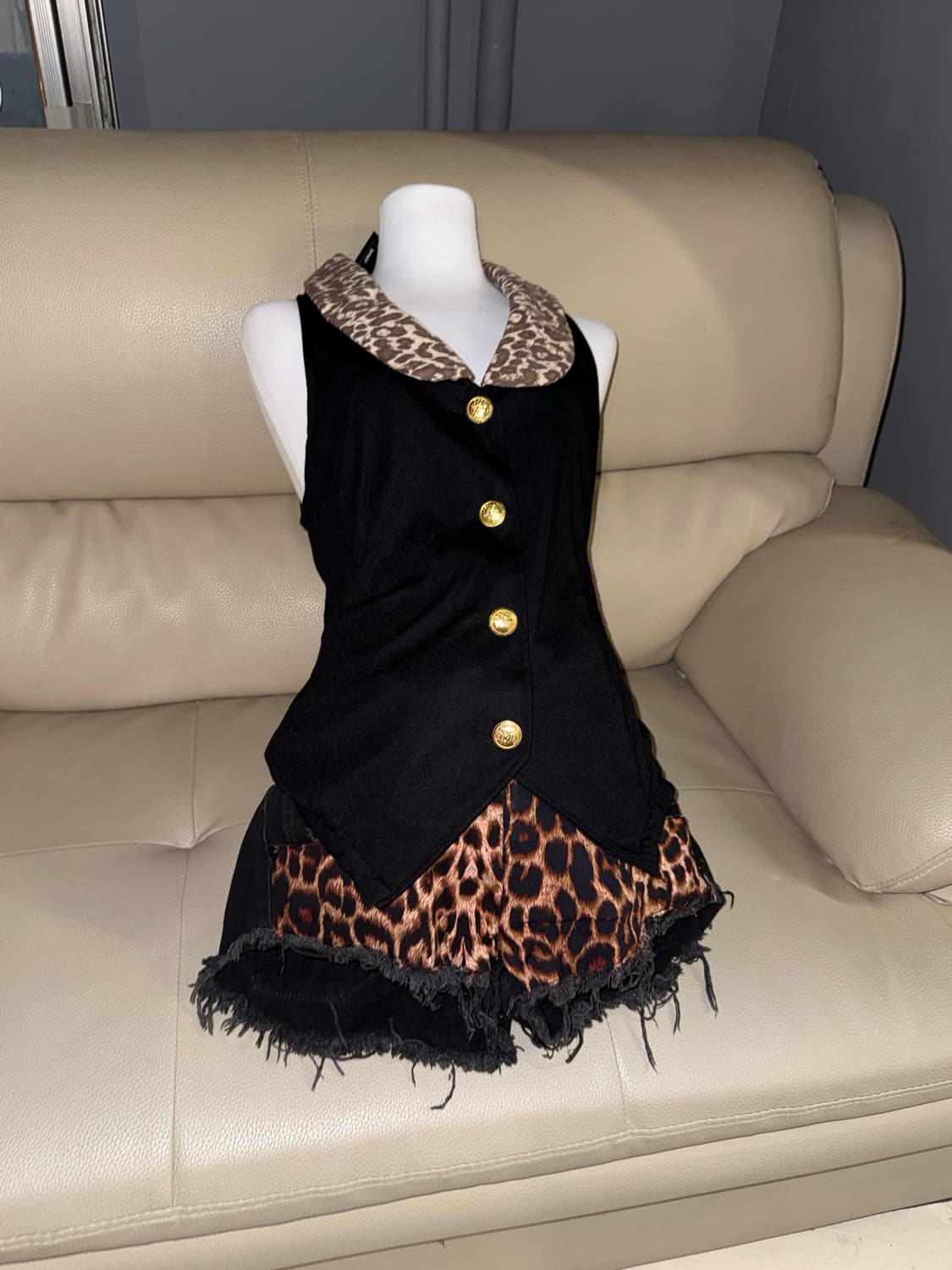 leopard pattern point shorts 상품이미지1