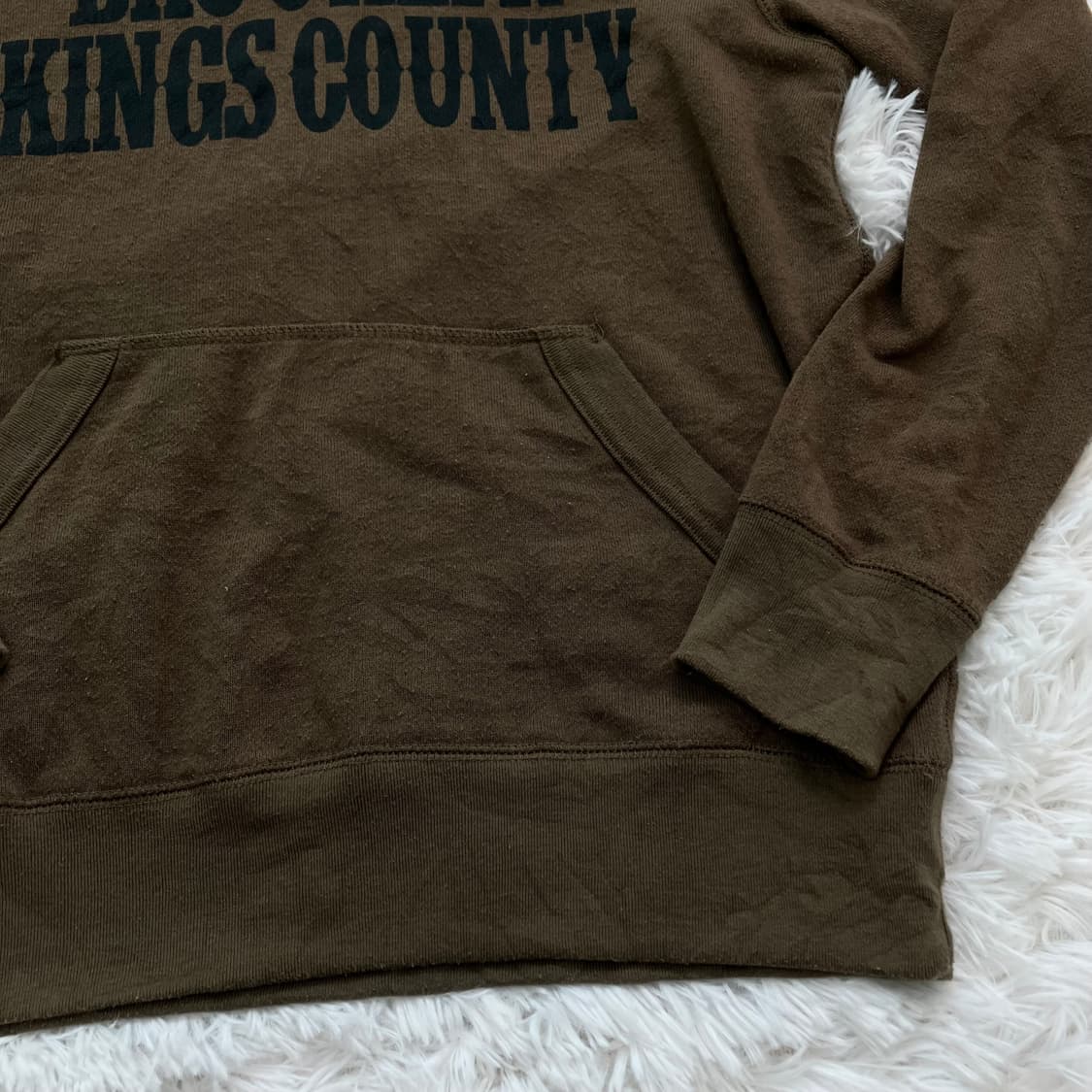 빈티지 초코 브라운 브루클린 후드 782 y2k 스트릿 갸루 펑키 일본빈 상품이미지5