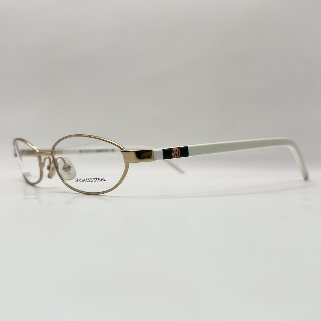 구찌 오벌 메탈 금테 뿔테 콤비테 안경 상품이미지4