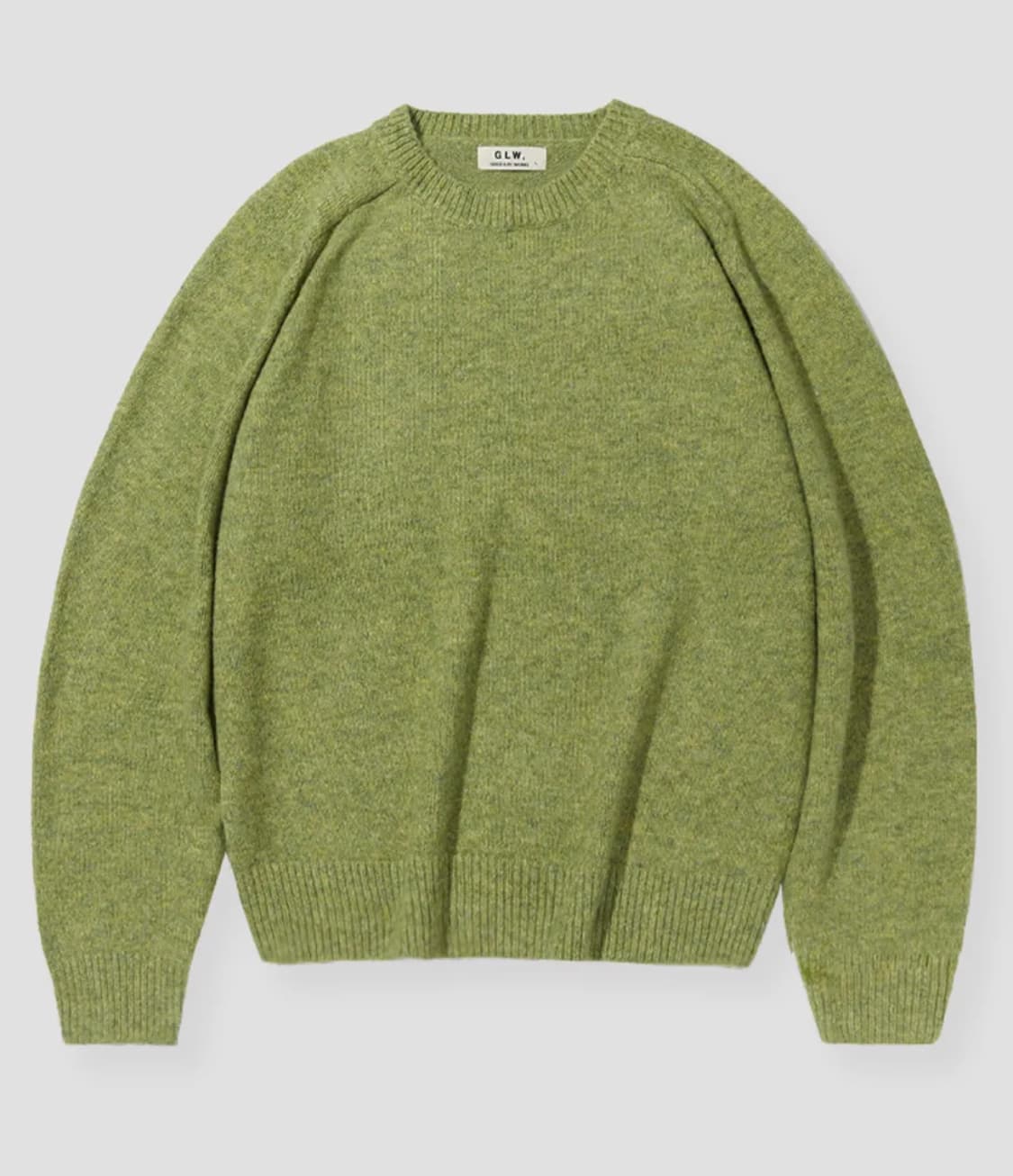 굿라이프웍스 오버핏 소프트 레글런 스웨터 니트 내츄럴그린 상품이미지1