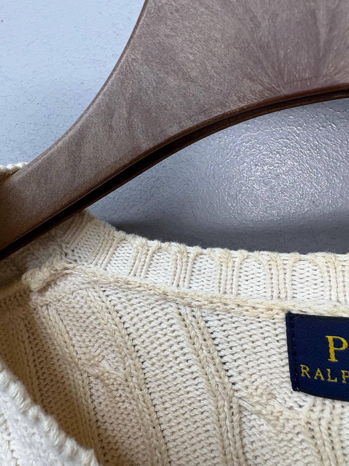 폴로랄프로렌 케이블 니트코튼 브이넥 스웨터 A3101 상품이미지4