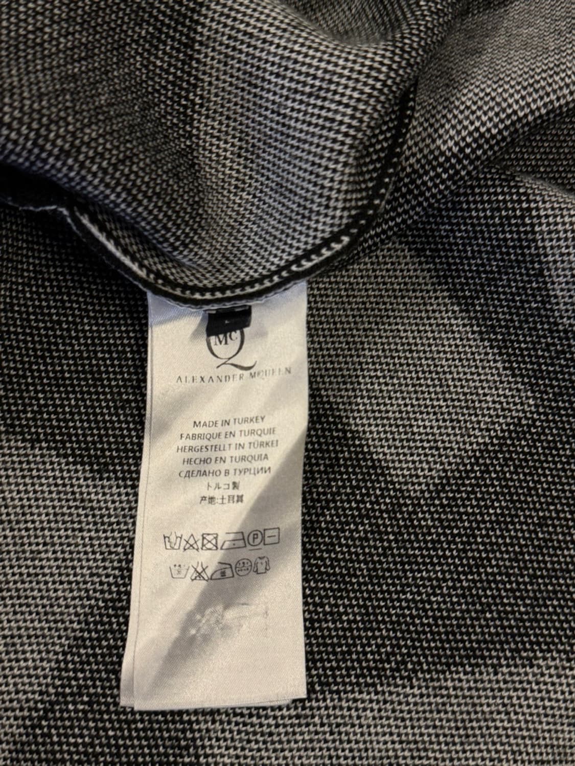 알렉산더 맥퀸 짚업 니트 블루종 100 상품이미지4