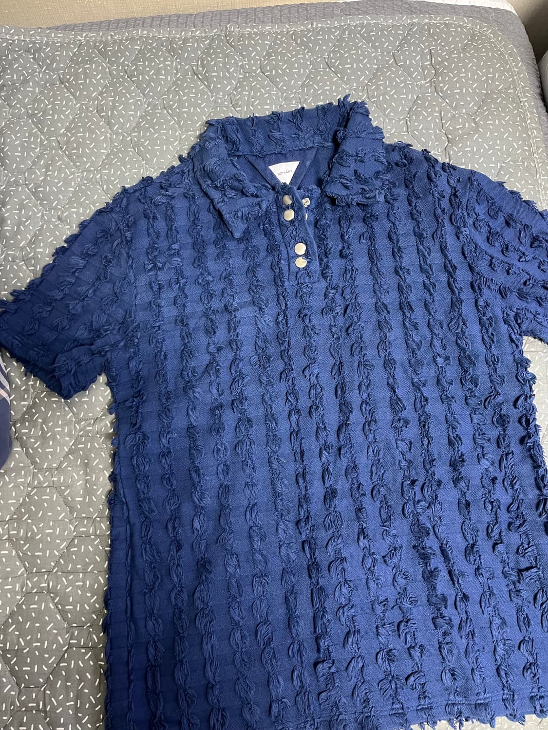 [1] Schaft Anemone Collar T-shirt (Blue) 상품이미지1