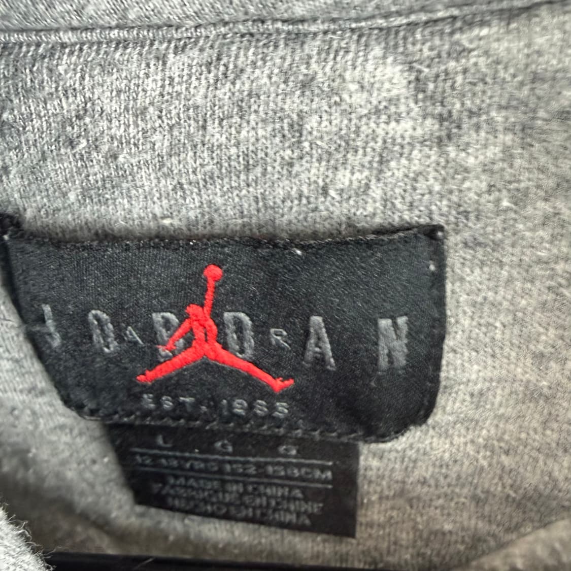 (L) 나이키 키즈/우먼스 조던 DNA 후드 티 그레이 상품이미지3