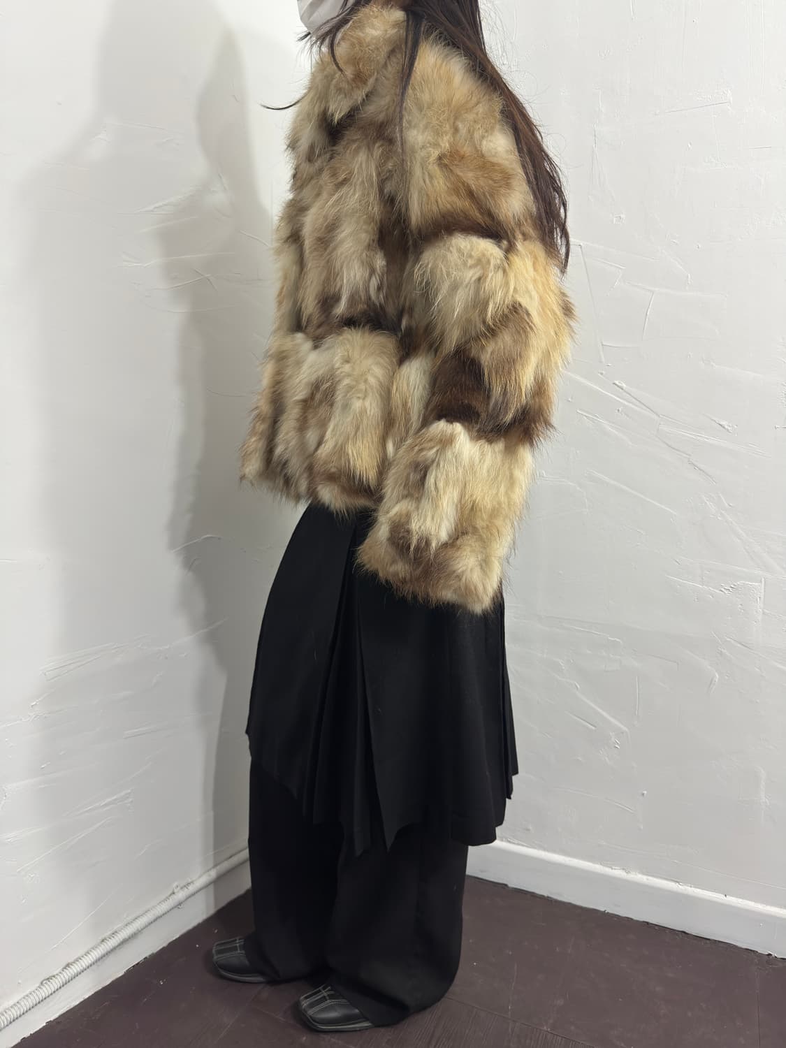 spiral girl raccoon fur jacket 상품이미지6