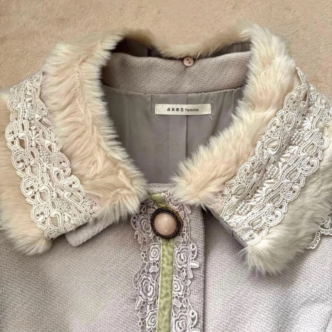 엑시즈팜 히메갸루 솜사탕 코트 상품이미지3