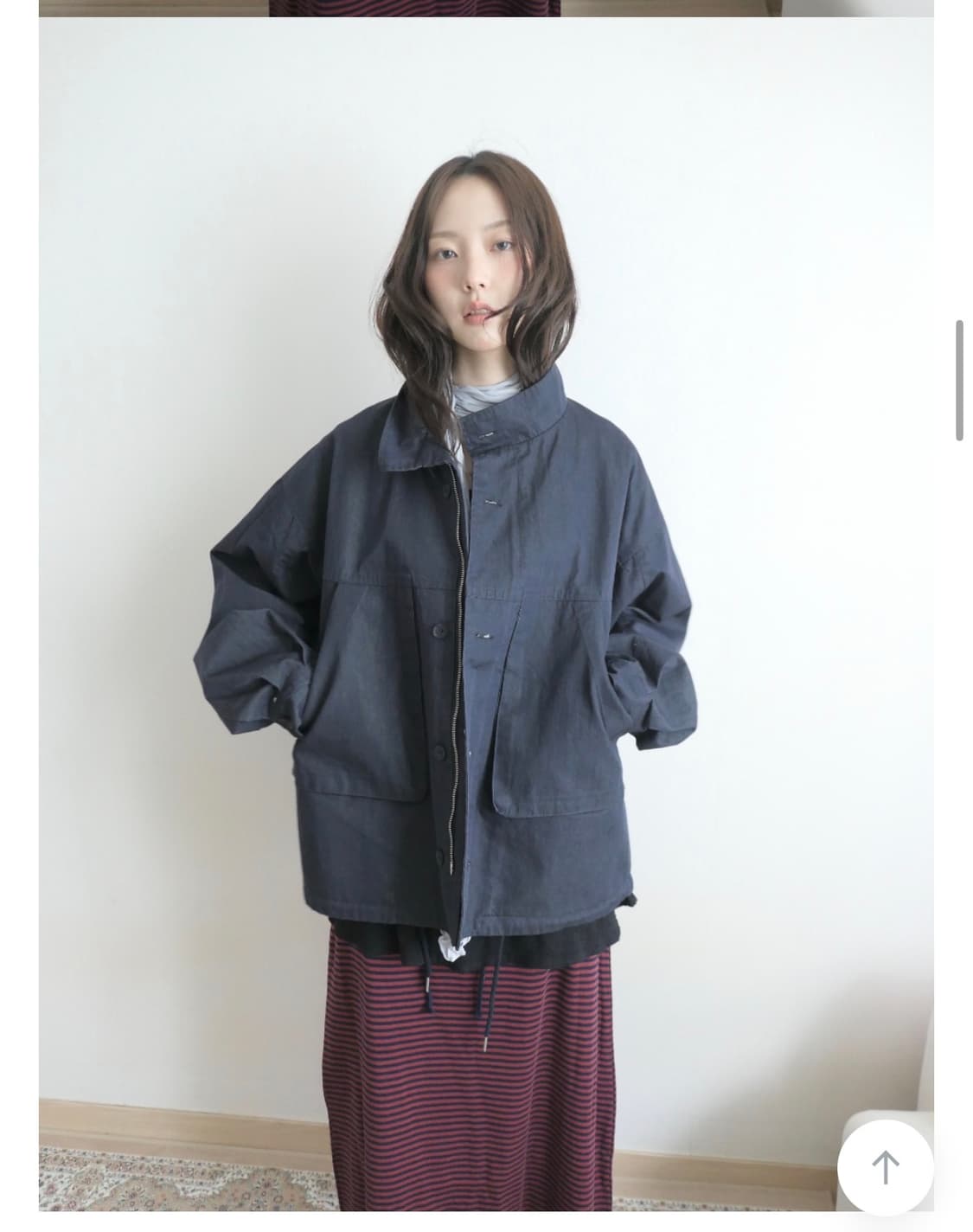 세이지블루 필드자켓 네이비  상품이미지1