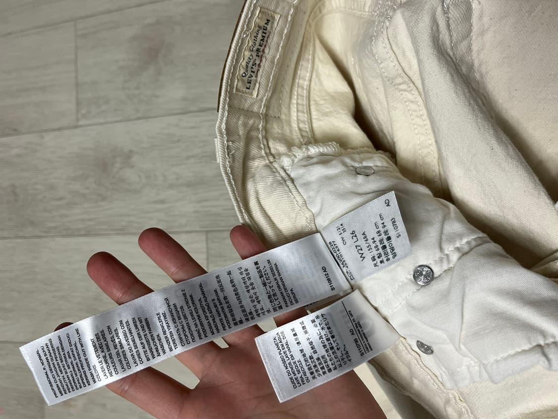 리바이스 501 아이보리 상품이미지4