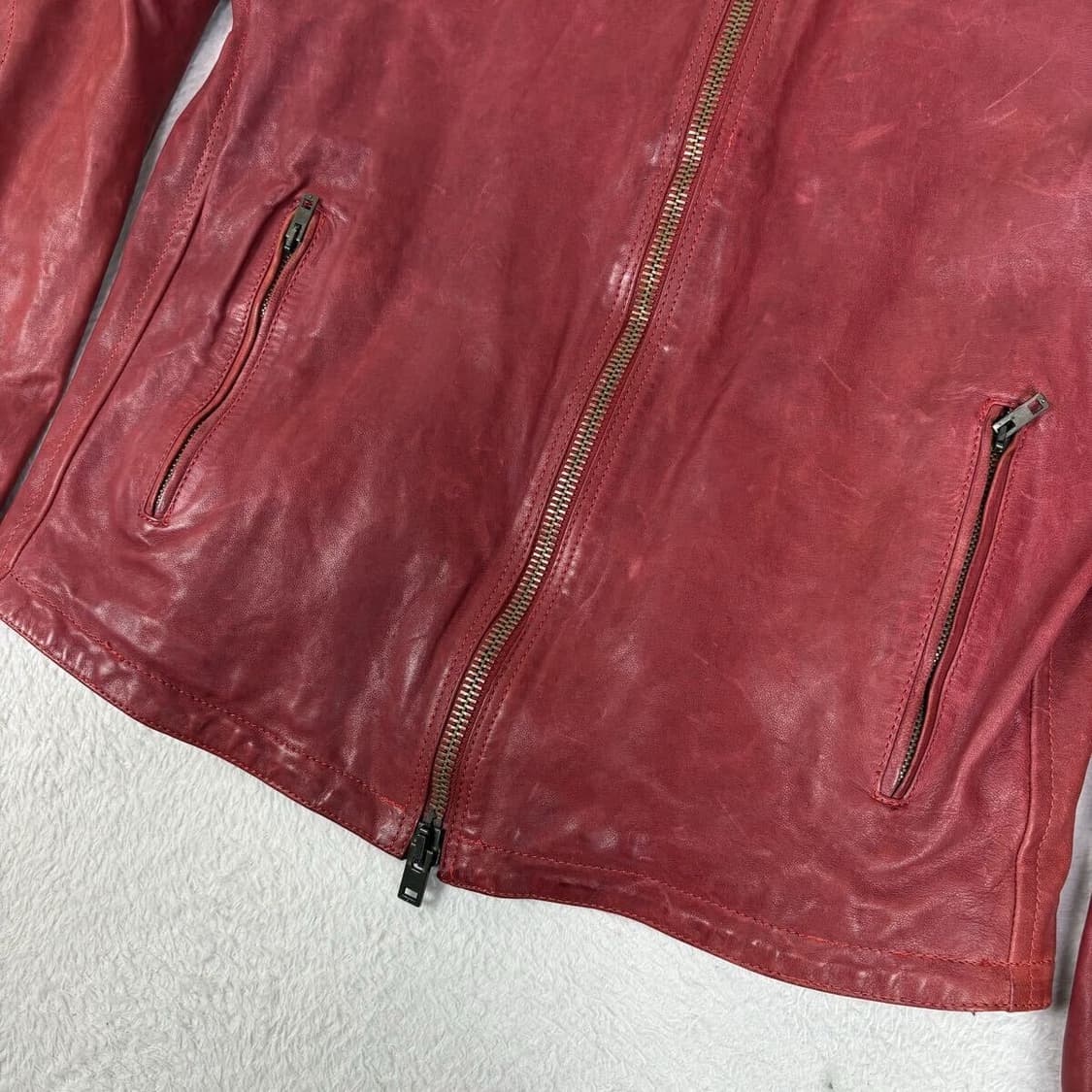 [52] ITALY 레드 양가죽 자켓 상품이미지3