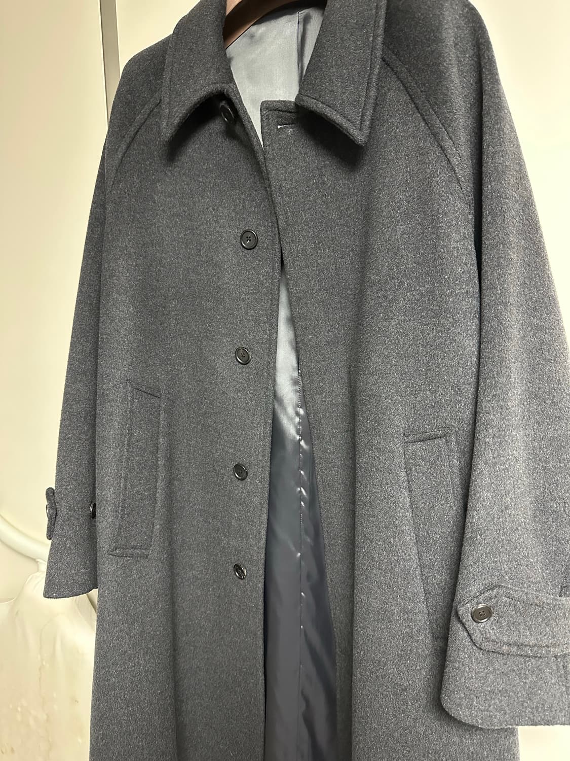 브라운야드 23fw 발마칸 코트 (차콜) 5사이즈 판매 상품이미지2