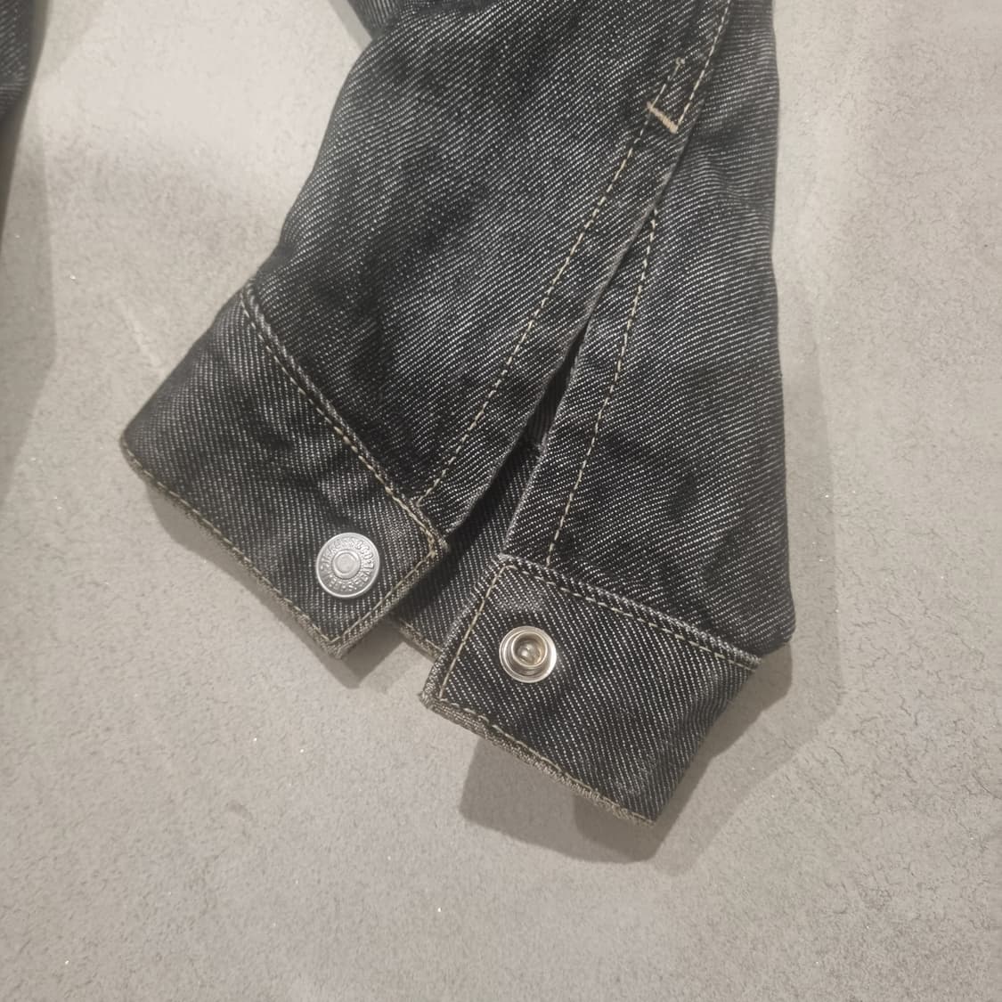 미국 리바이스 엔지니어드진 귀한색 흑청데님 청자켓 L사이즈 상품이미지7