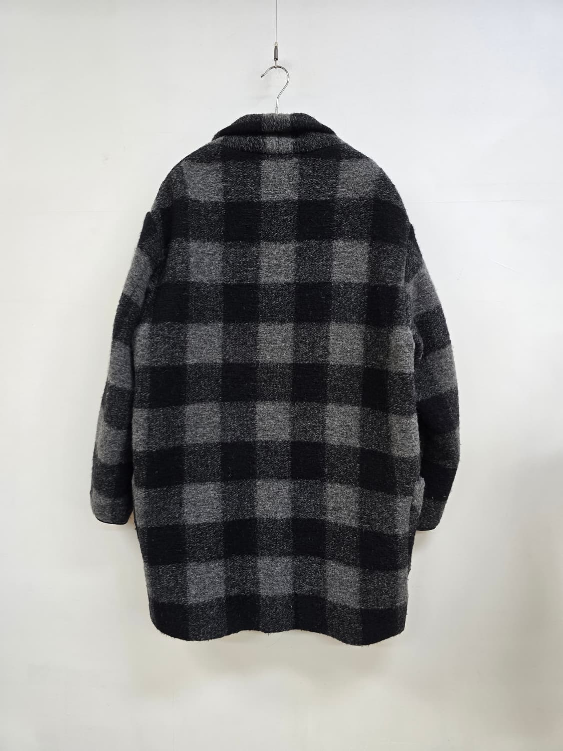 이자벨마랑 정품 포근체크 도톰 울 루즈핏 코트 상품이미지7