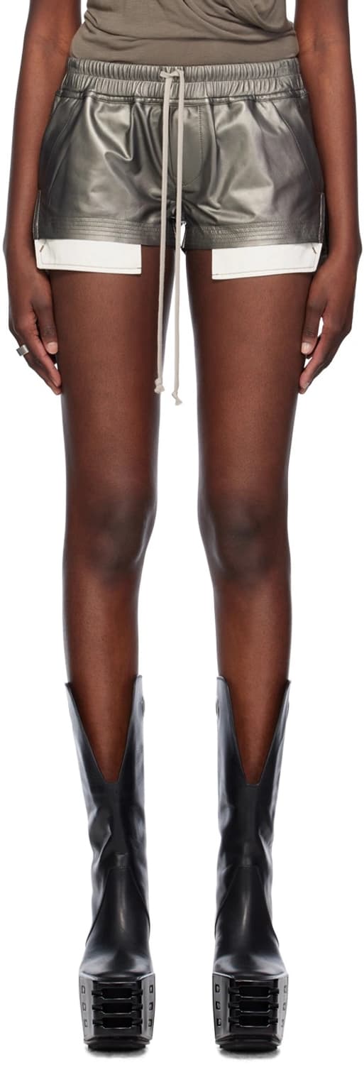 릭오웬스 24SS 포그 쇼츠 건 메탈릭 40사이즈 상품이미지3