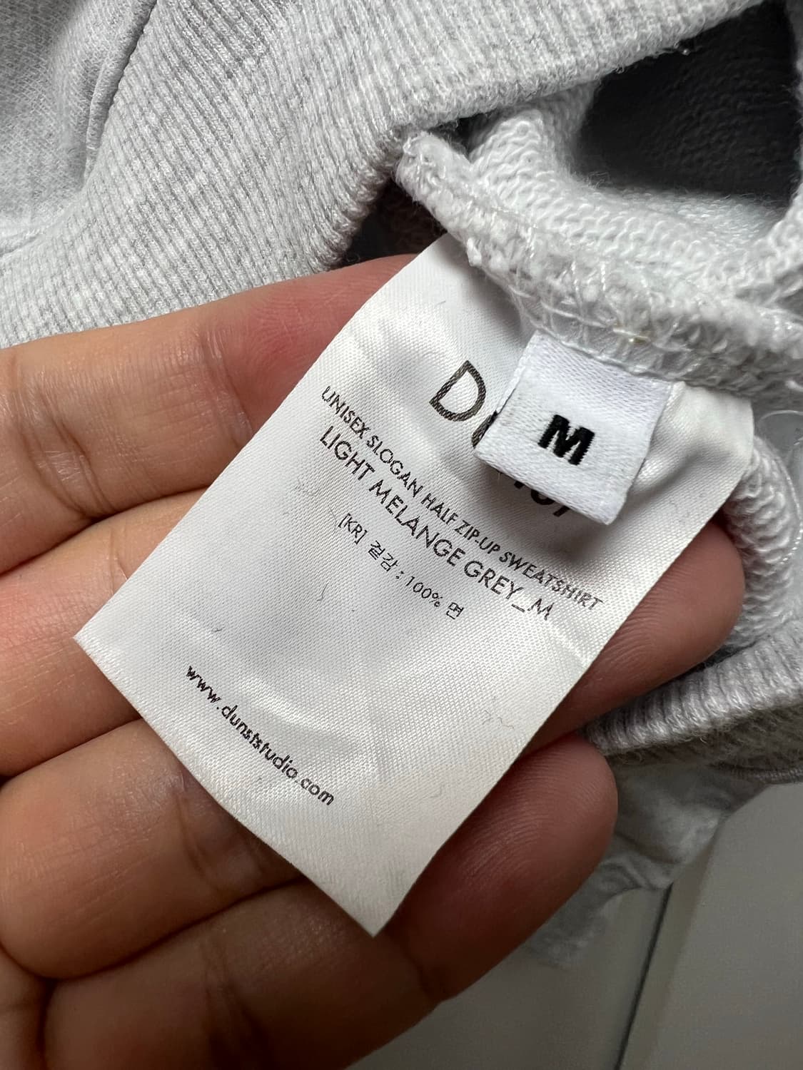 던스트 남녀공용 맨투맨 사이즈M 상품이미지6