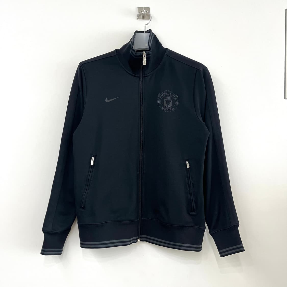 나이키 12-13 맨체스터 유나이티드 올블랙 트랙탑 져지 상품이미지2