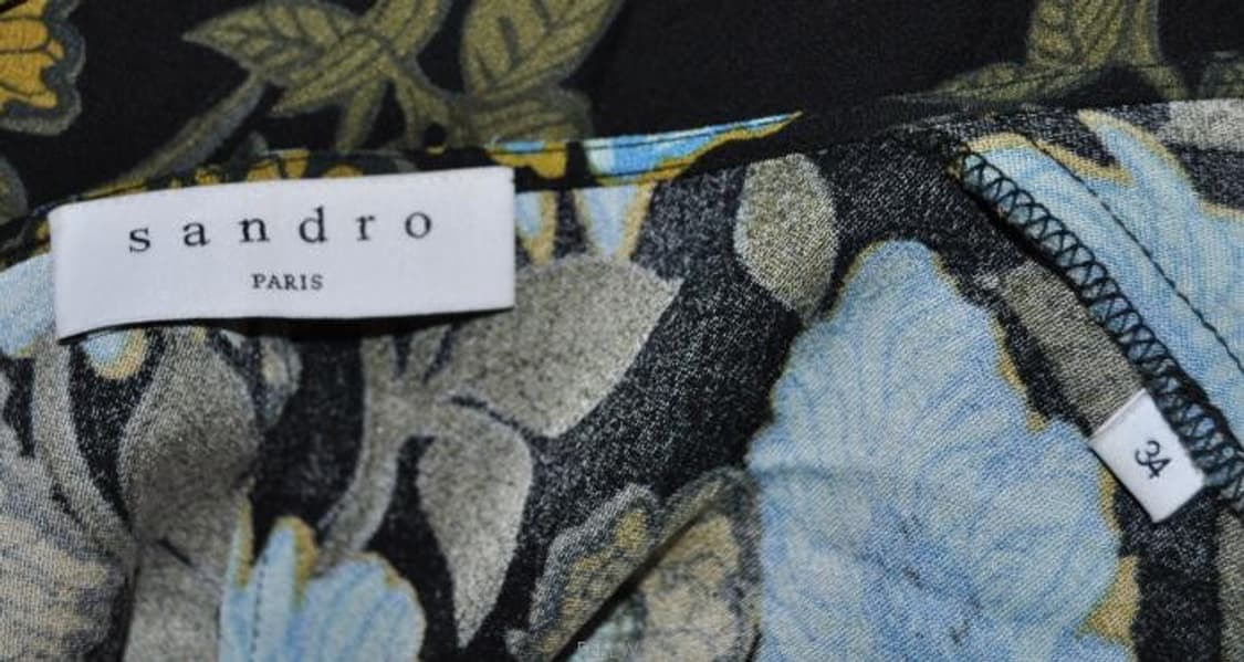 산드로/여성꽃무늬롱원피스(사이즈44) 상품이미지8