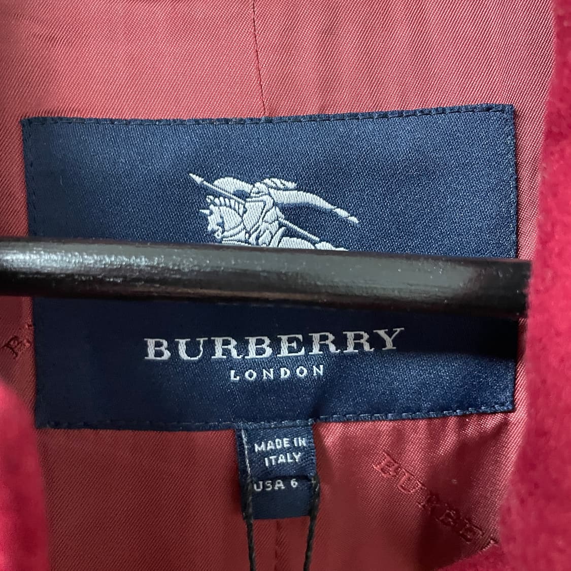 버버리 레드 코트 8(W) 상품이미지4