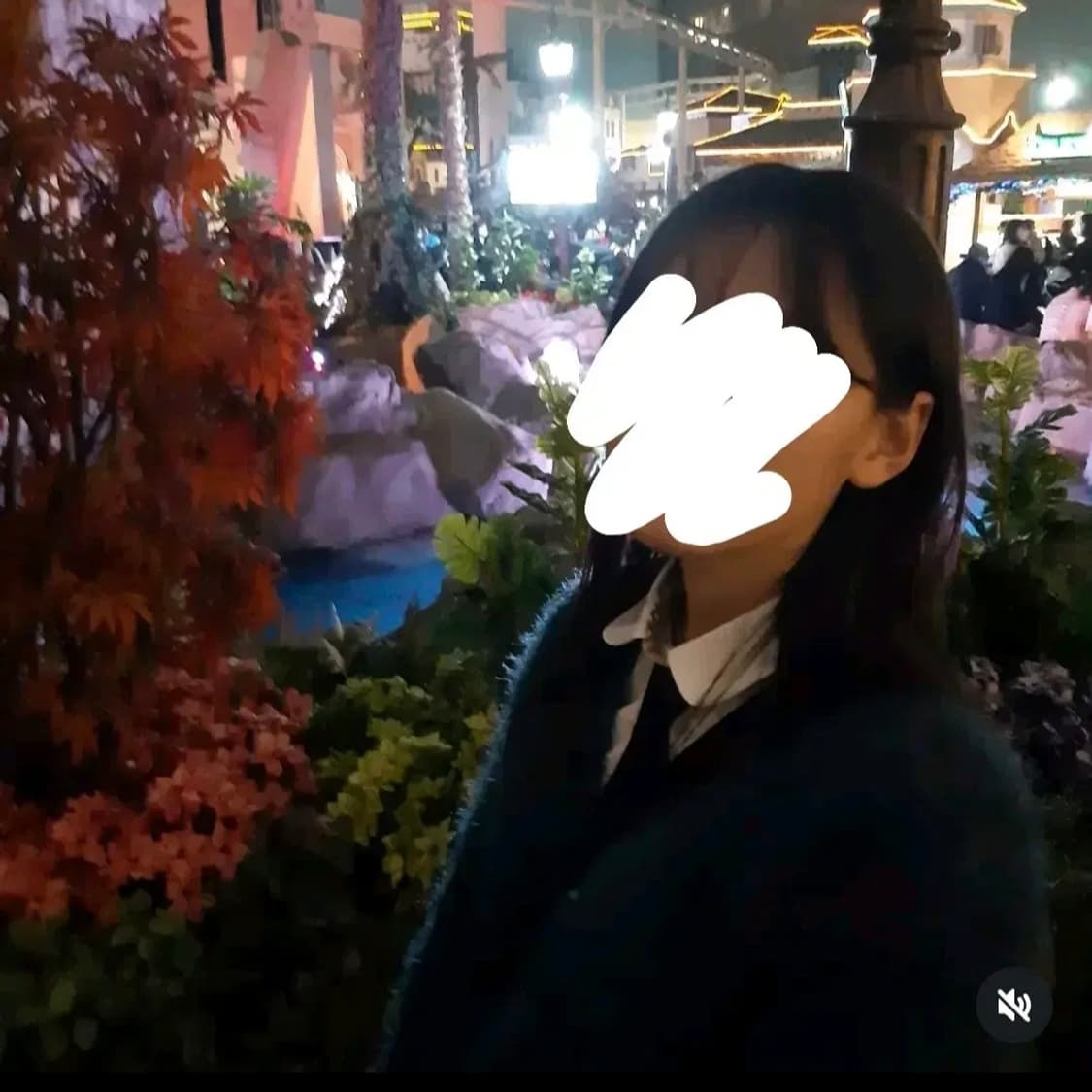 앙고라 브이넥 가디건 청록색 보라 자개단추 상품이미지3