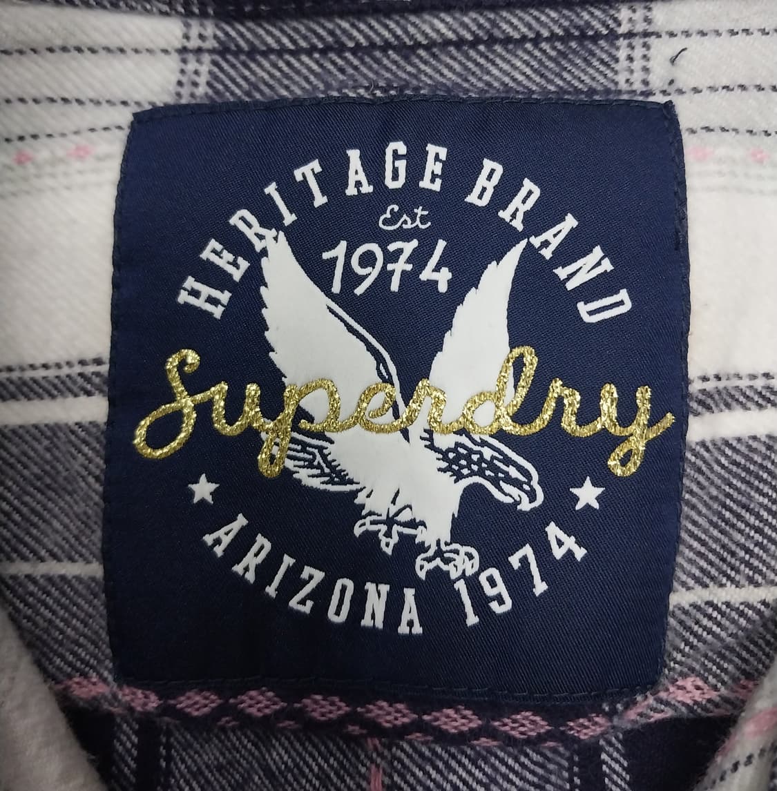 SUPER DRY 슈퍼드라이 플란넬 체크셔츠 (55반까지) 상품이미지4