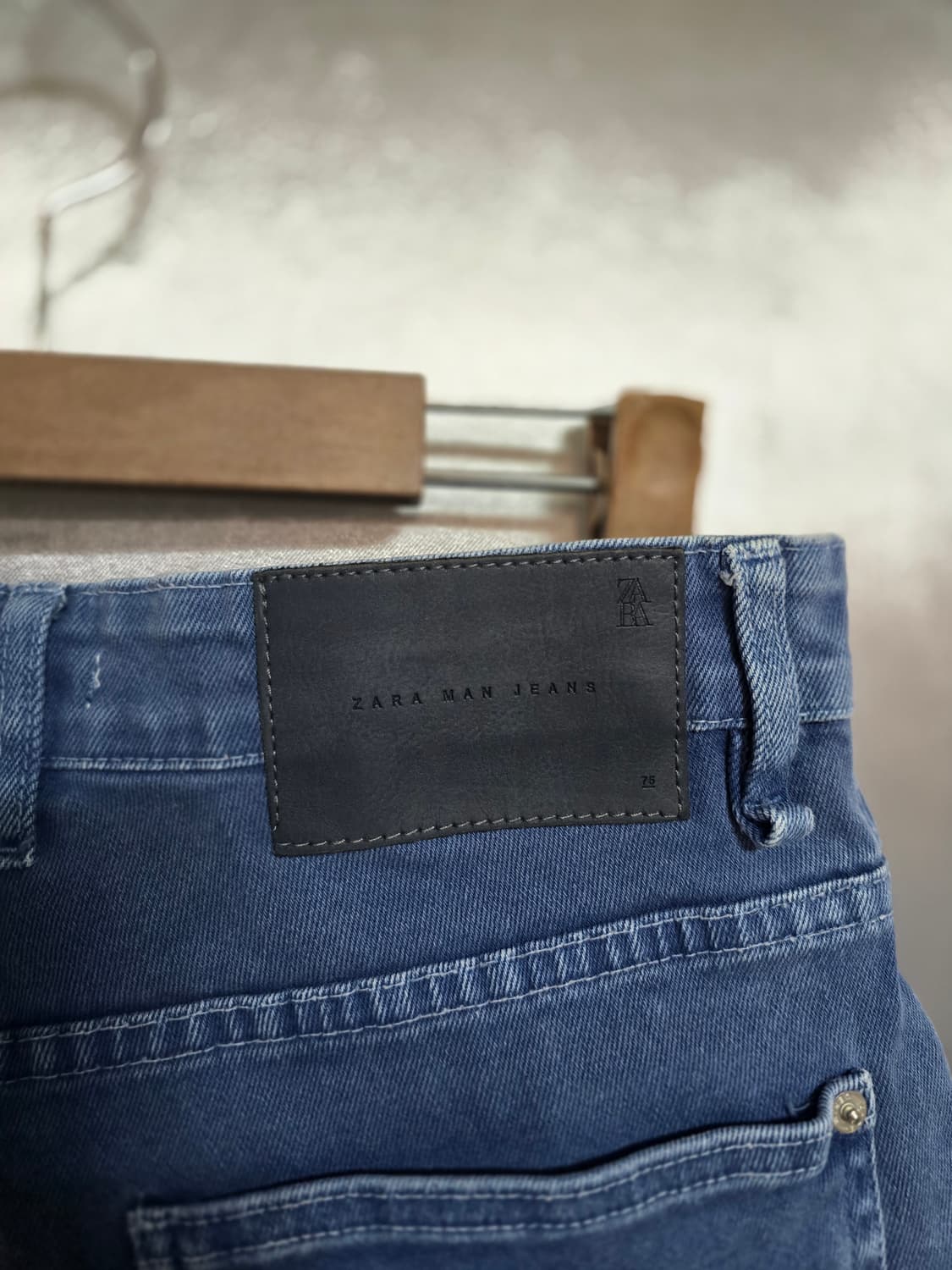 자라 데님 반바지 블루 상품이미지4