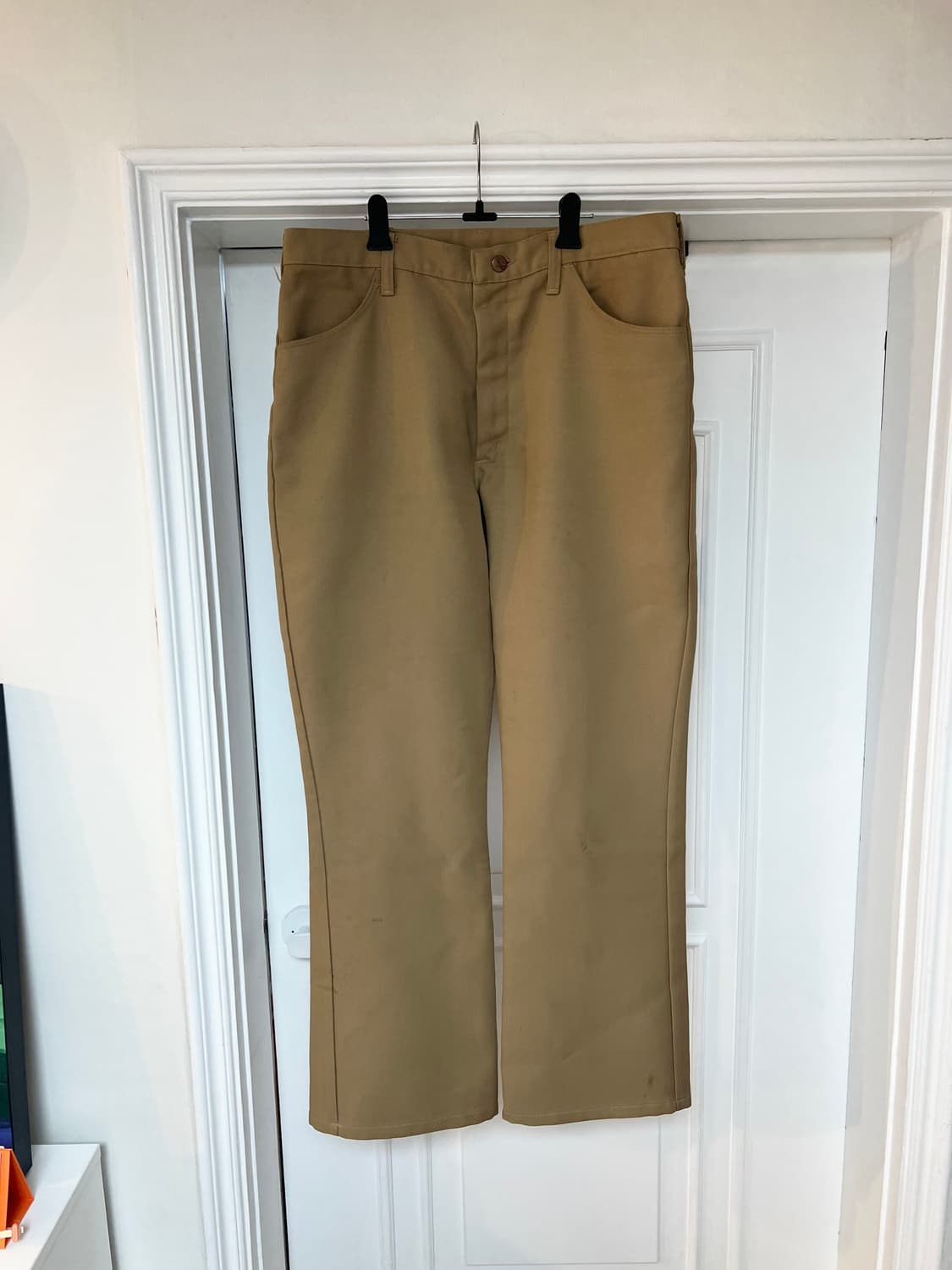 70‘s wrangler 메카닉 벨바텀 팬츠 스타프레스트 상품이미지10