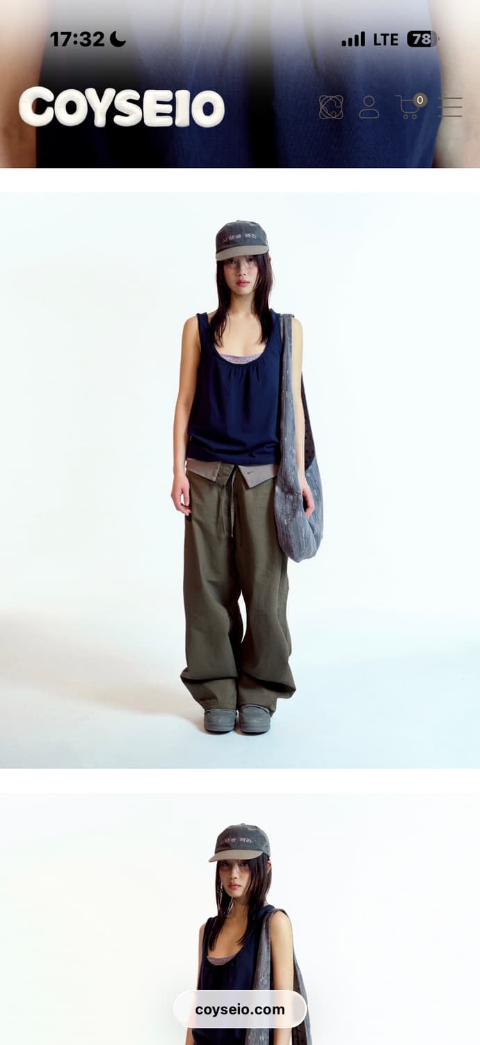 코이세이오 dudu LAYERED SLEEVELESS 두두 나시 상품이미지1