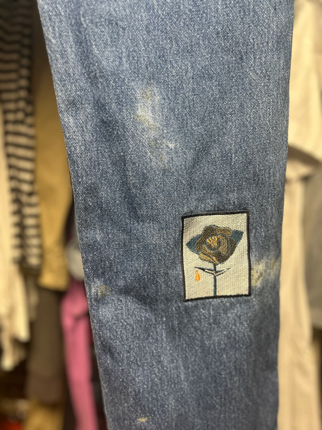 칠드런오브더 디스코댄스 초상화 패치 자수 데님 2 상품이미지7