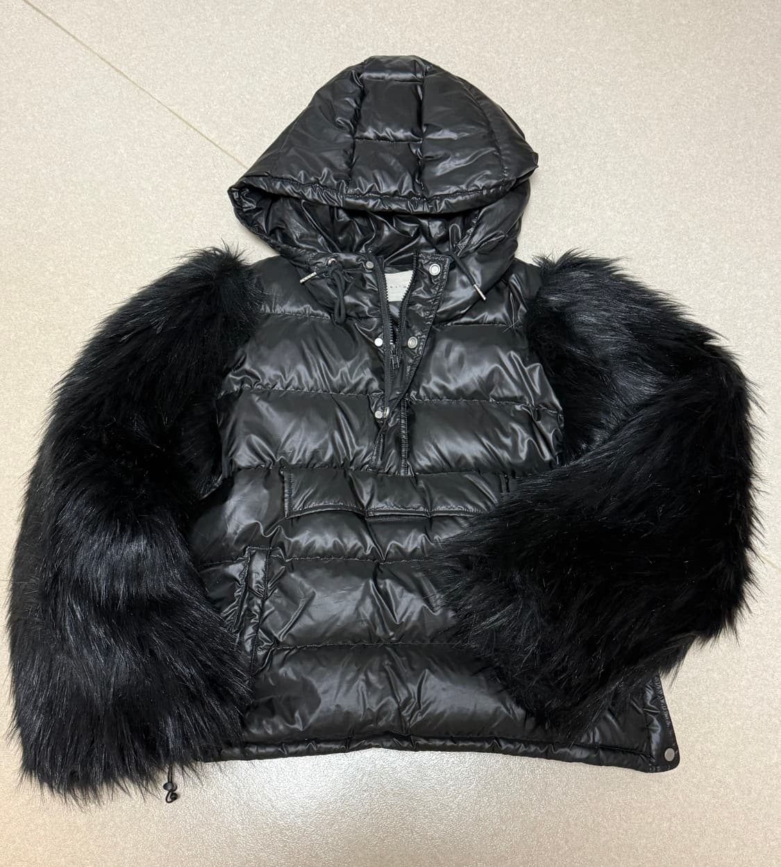 퍼소매 아노락 패딩 후드 상품이미지2