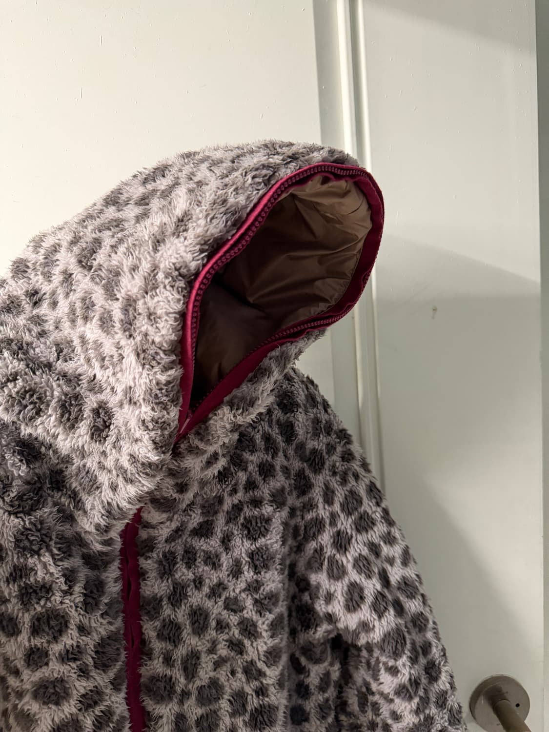 일본빈티지 갸루 리버시블 호피 점퍼 상품이미지8