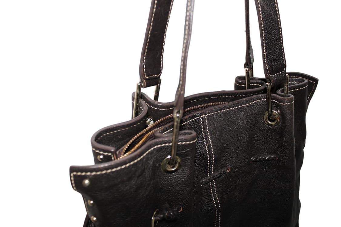 2000s 발렌시아가 토트백 브라운 상품이미지5