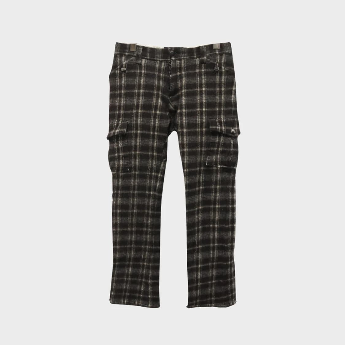 RICO 체크 울 카고 팬츠 62684 상품이미지1