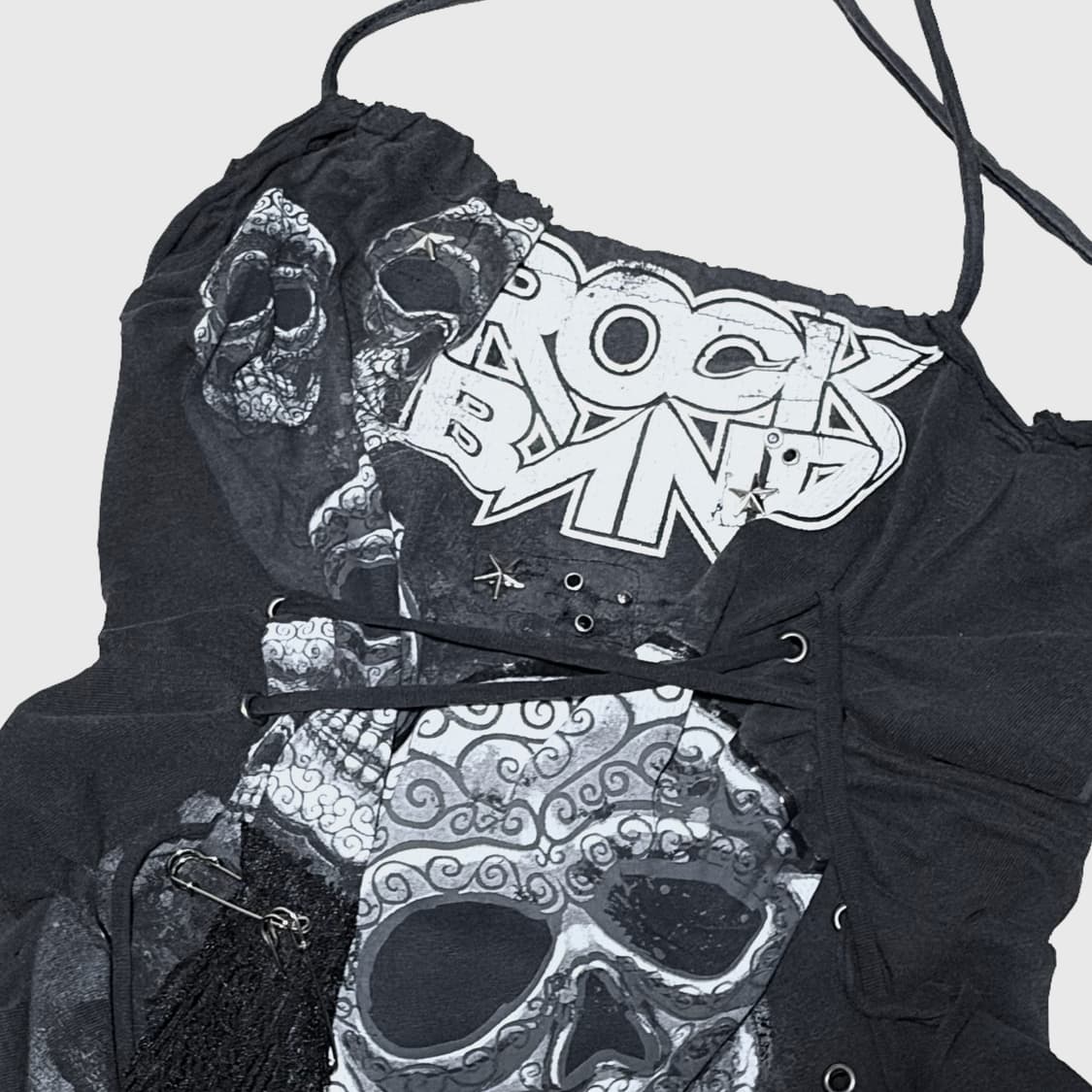  필파랑필블루 빈티지 펑크 홀터 슬리브리스 상품이미지4