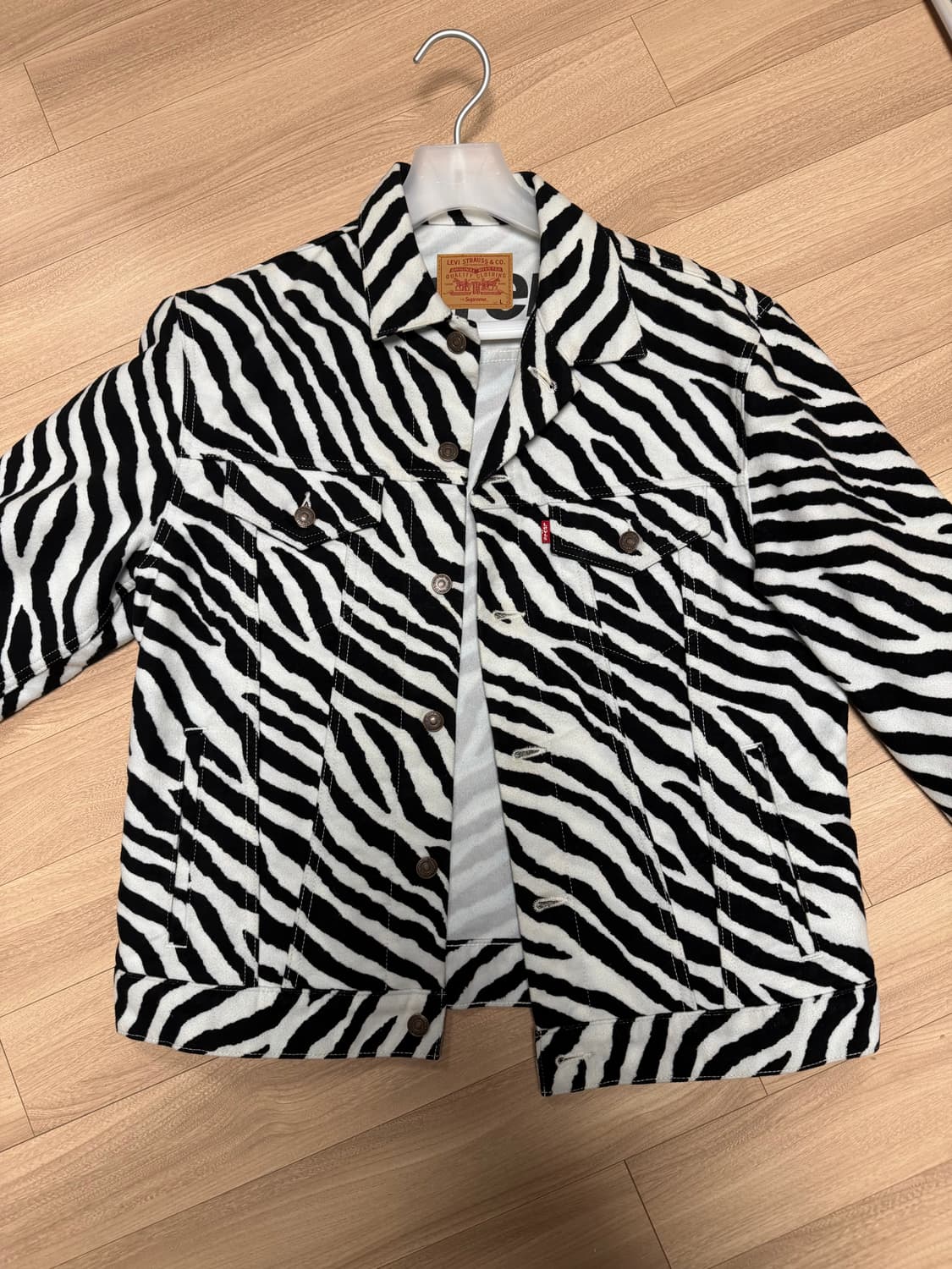 슈프림 x 리바이스 지브라 트러커자켓 (라지) 상품이미지2
