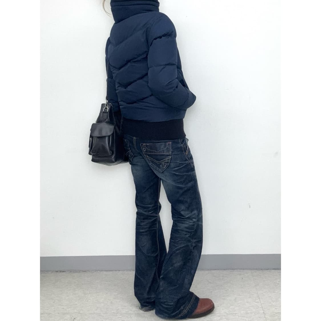 빈티지 리바이스 네이비 덕다운 패딩 상품이미지6