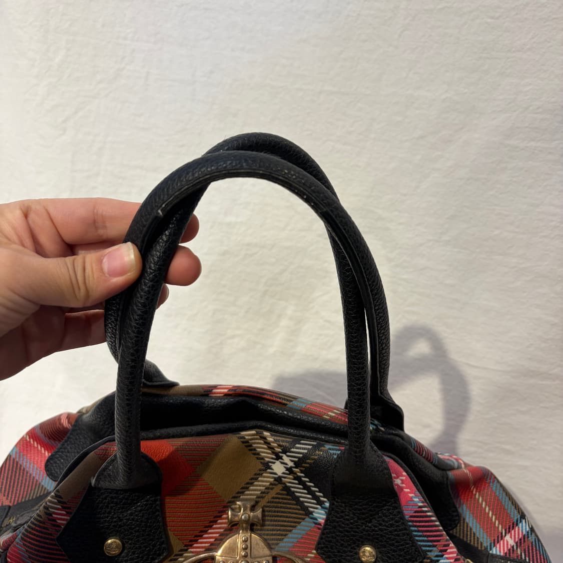 비비안웨스트우드 체크 토트백 가방  상품이미지2