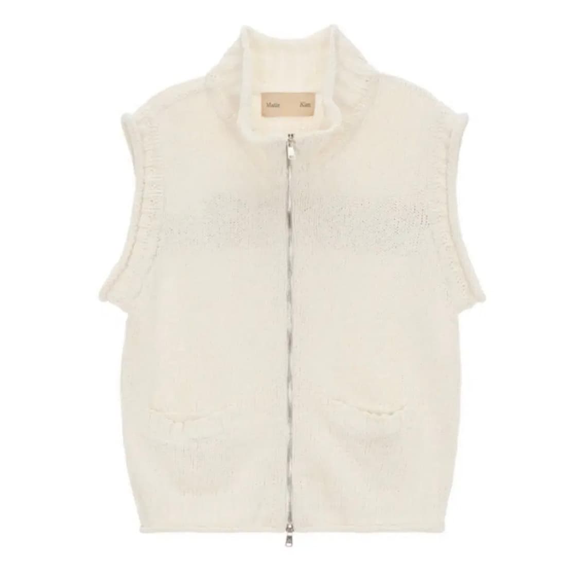 마뗑킴 SPELL POINT KNIT VEST IN BEIGE 상품이미지2