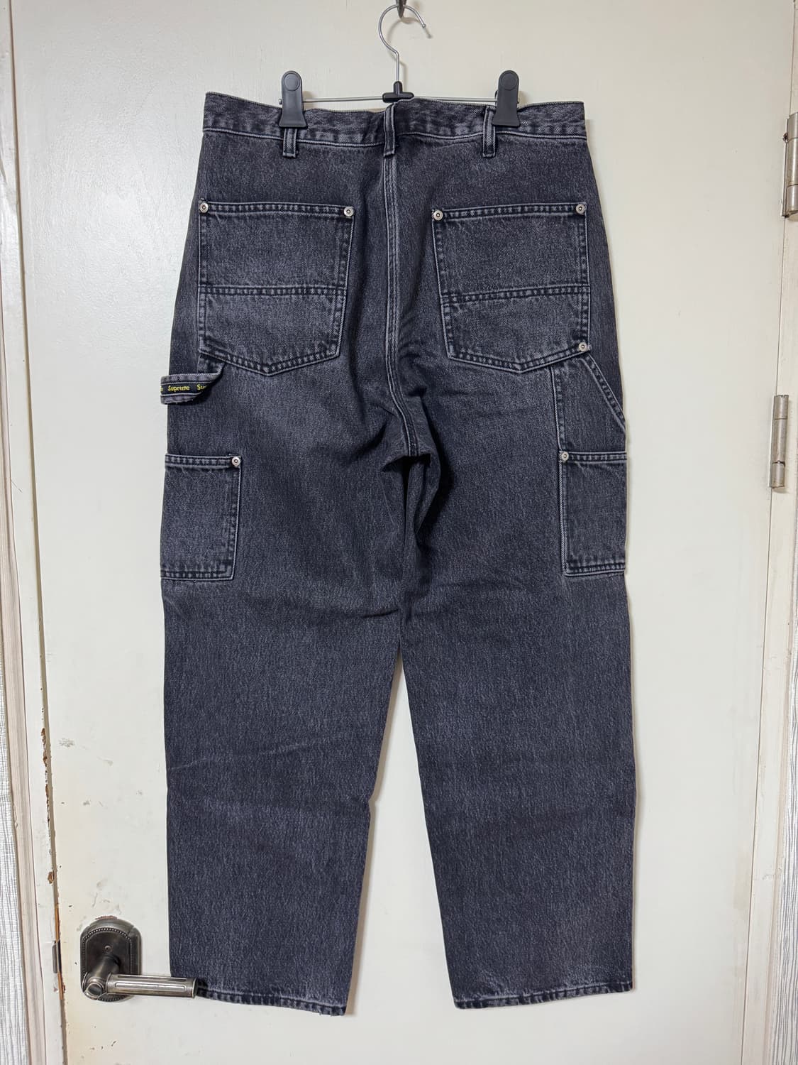 [30] 슈프림 더블니 흑청 워시드블랙 새상품 상품이미지3