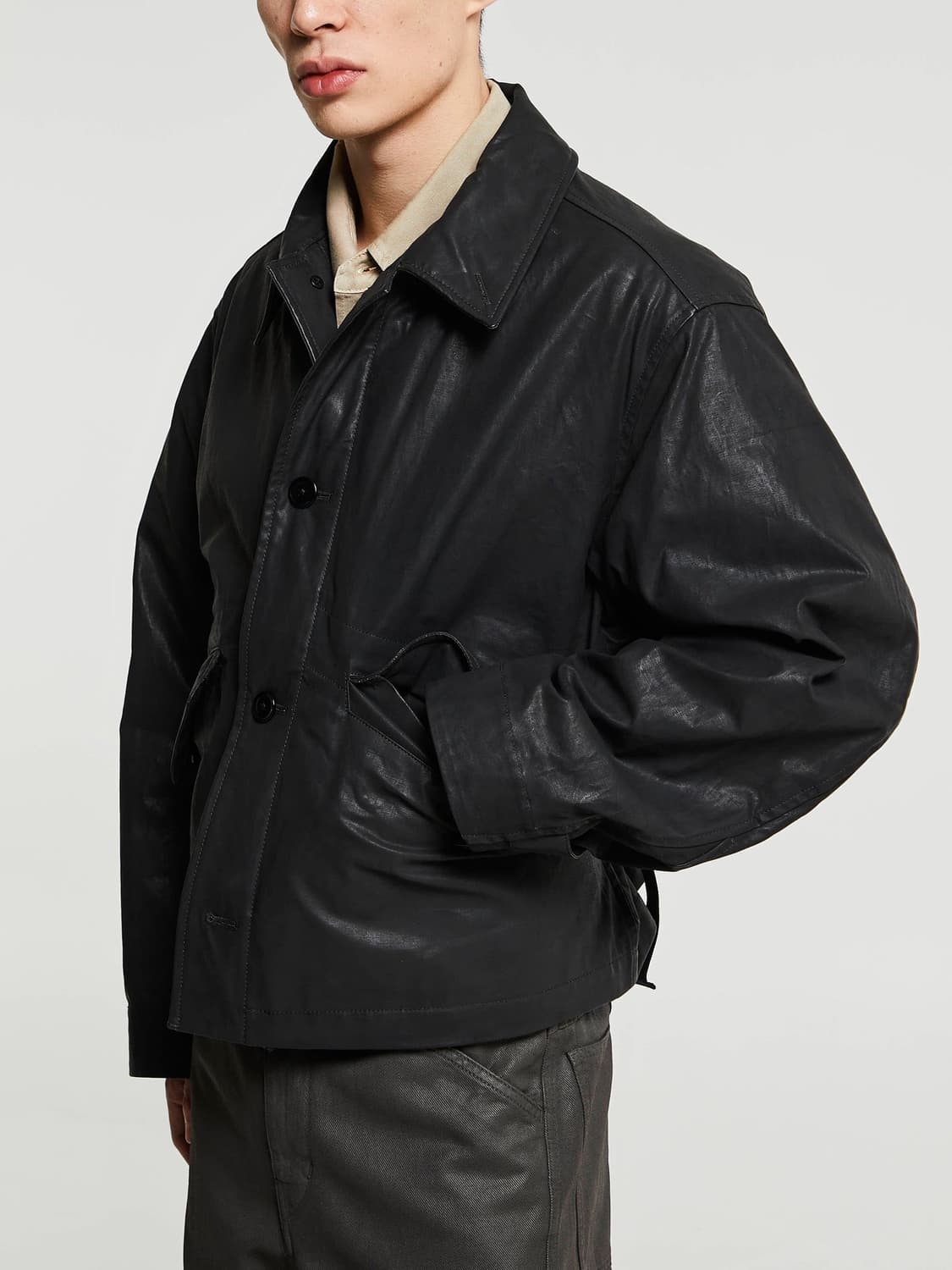 르메르 25ss 바이커 블루종 자켓 블랙 / 46 상품이미지4