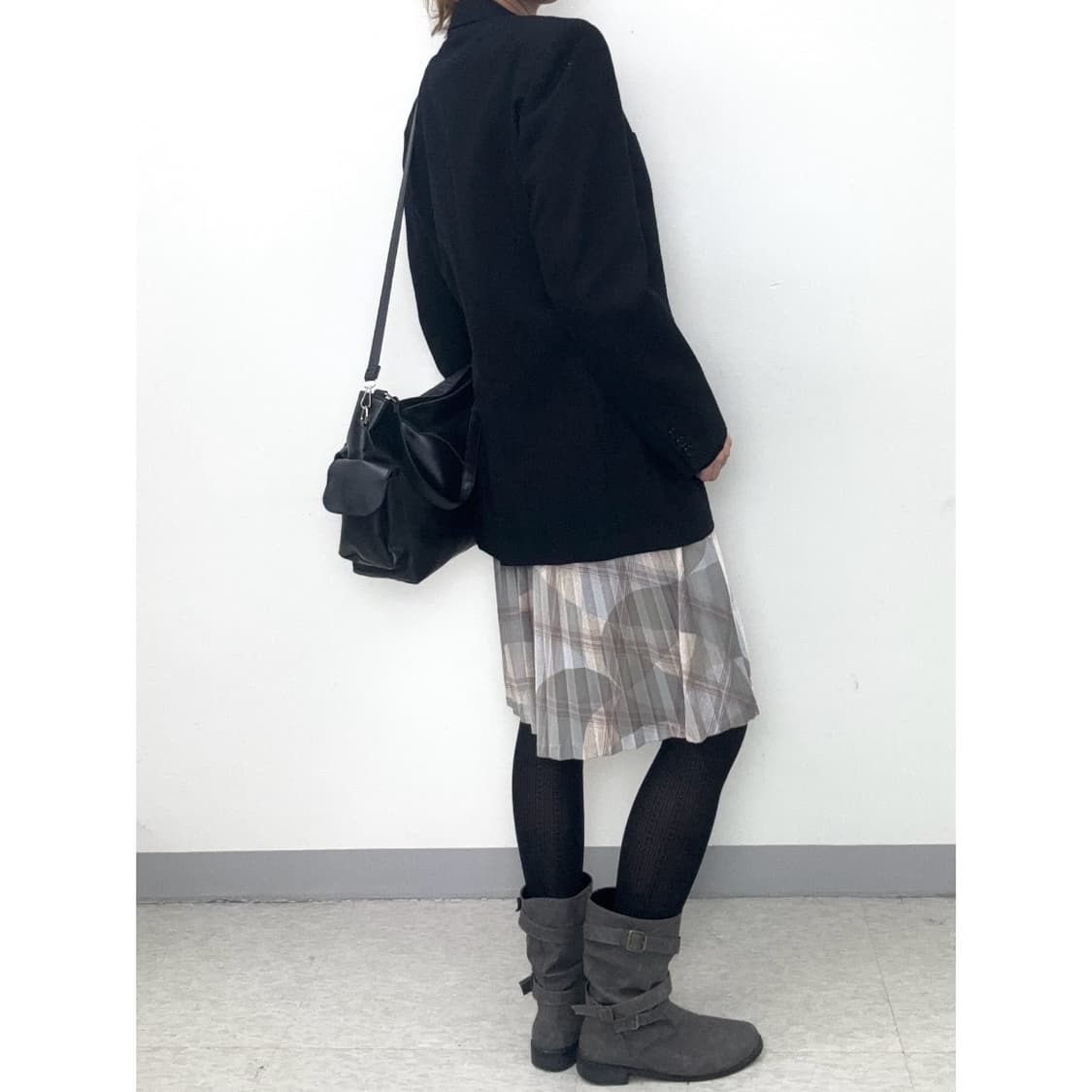 빈티지 블랙 울 블레이저 자켓 상품이미지4