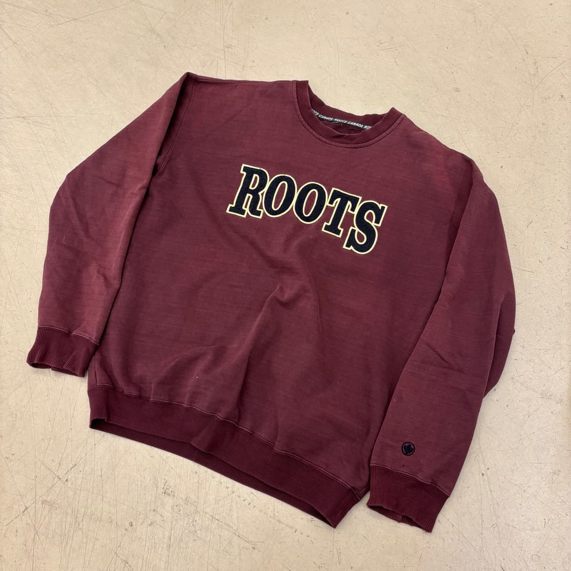 루츠 빅로고 버건디 맨투맨 상품이미지1