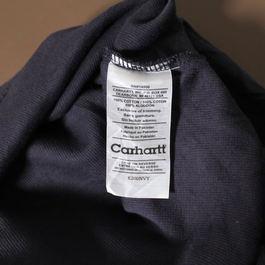 Carhartt 칼하트 차콜 헨리넥 롱 슬리브 상품이미지4