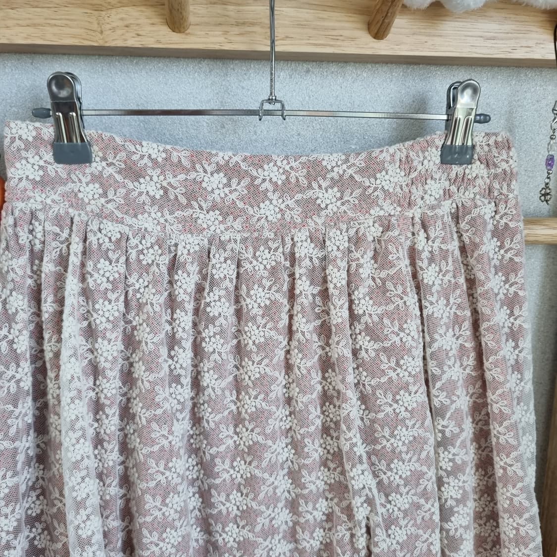 JPN Flower Lace Skirt 상품이미지2
