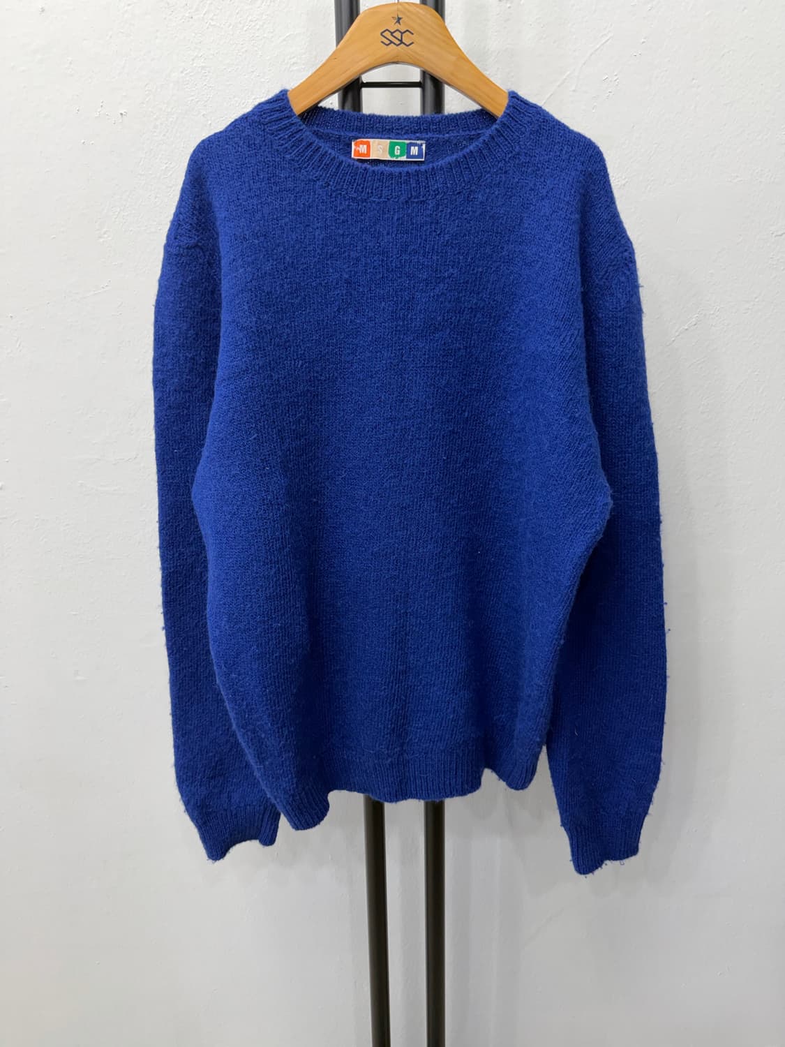 정품) MSGM 블루 니트 스웨터 M 상품이미지1