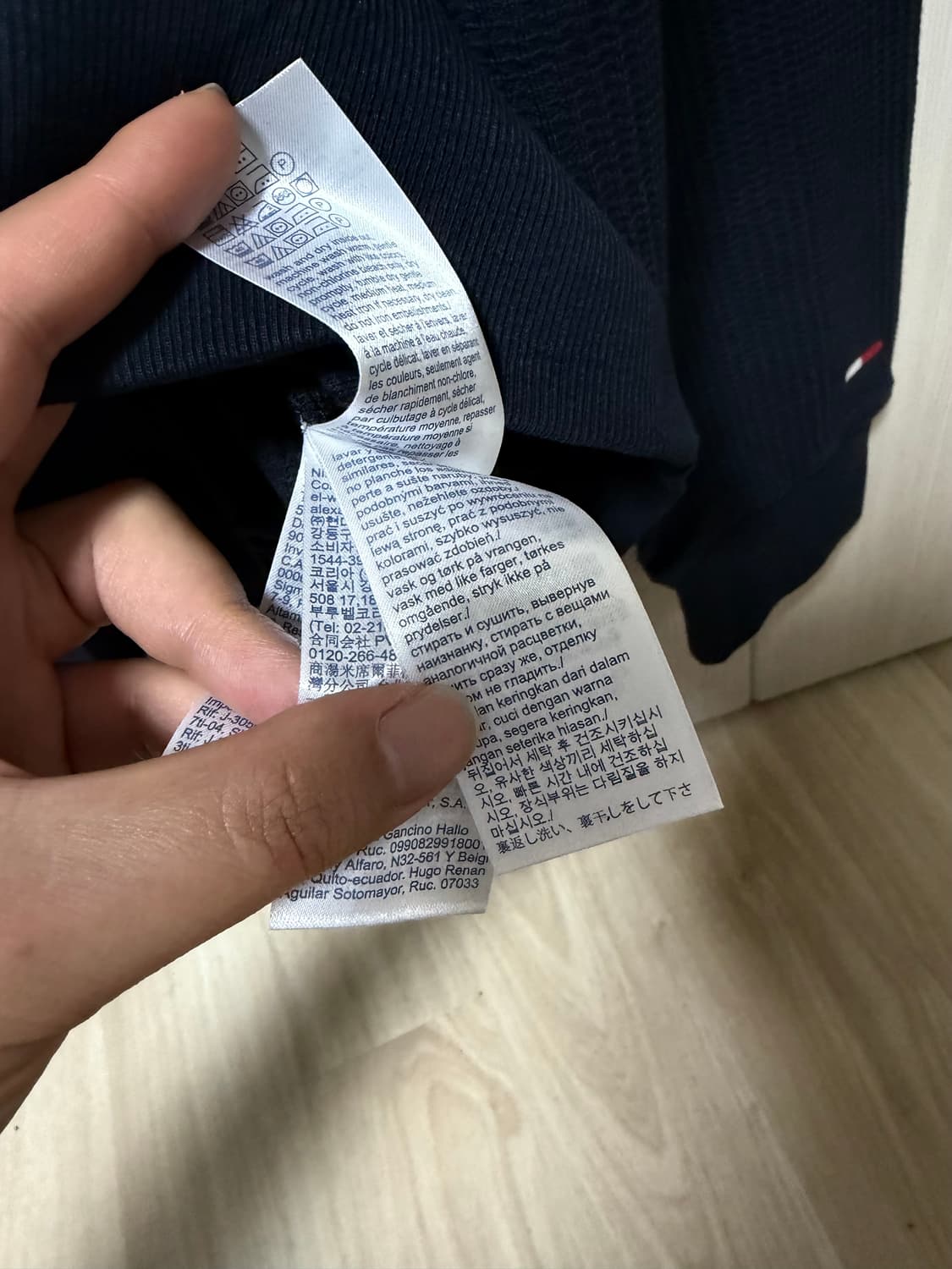 타미힐피거 진스 와플맨투맨 새상품 상품이미지6