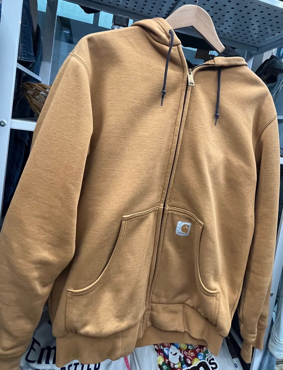 칼하트 브라운 써멀 후드집업 상품이미지2