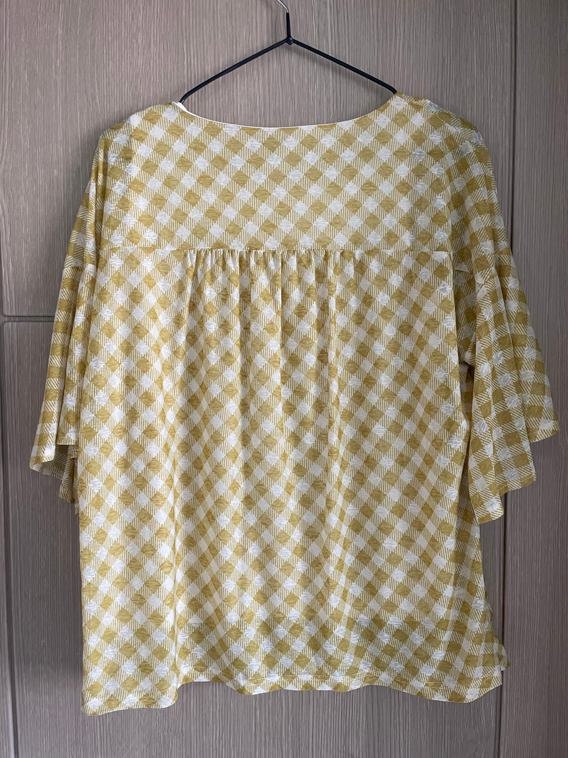 Chill Out 모리걸 하구미 깅엄 머스타드 체크  상품이미지4