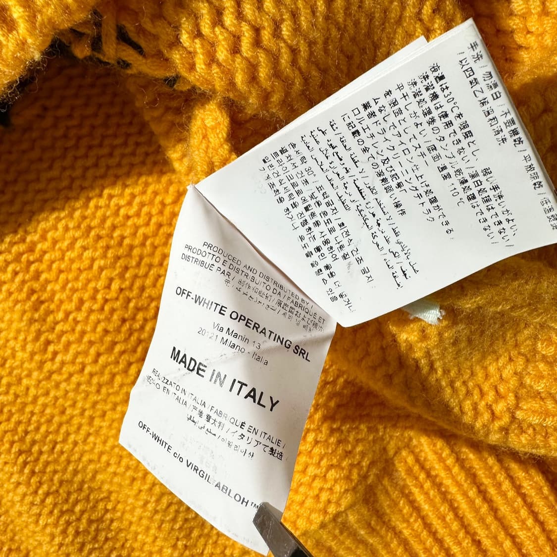 오프화이트 버질아블로 인더스트리얼 Y013 라운드 니트 상품이미지9