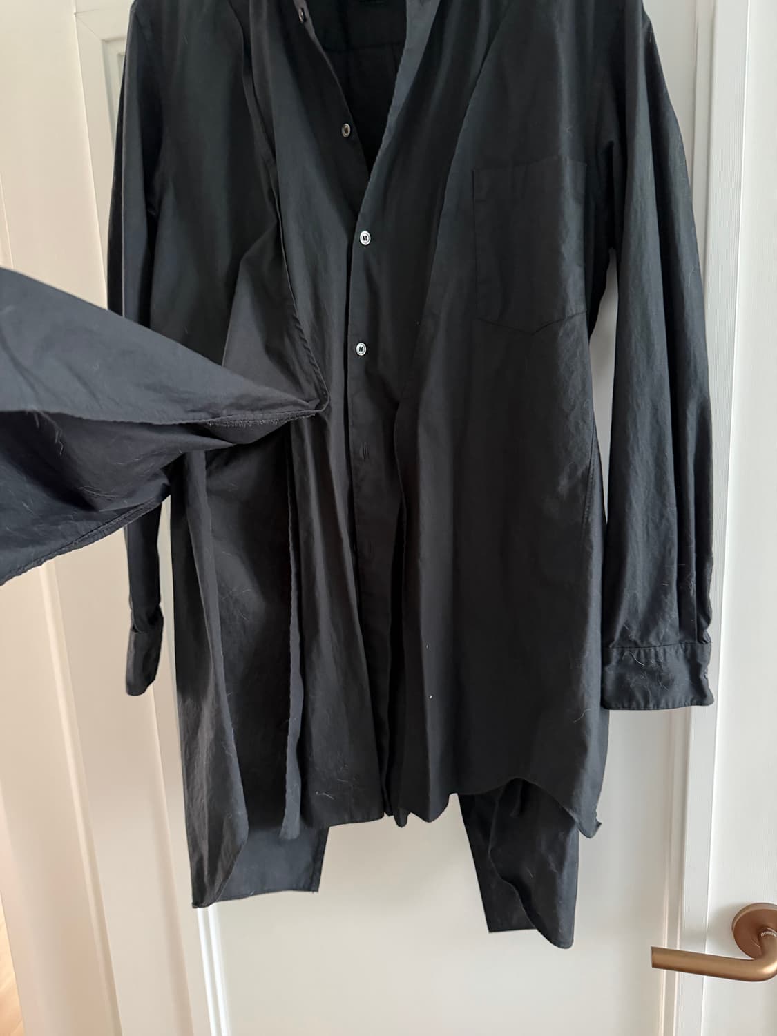 꼼데가르송 옴므플러스 블랙 롱셔츠 상품이미지2