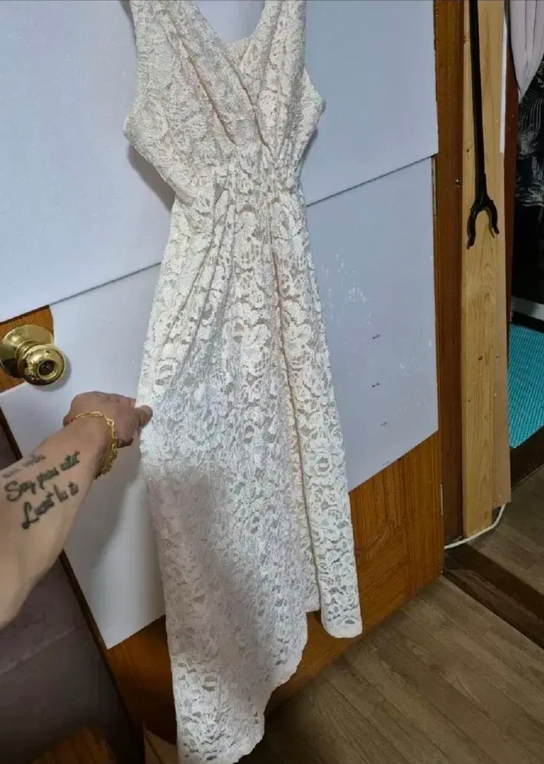 4046 ) S급 최고급 레이스 원피스 아이보리 블랙 (각각가격) 상품이미지8