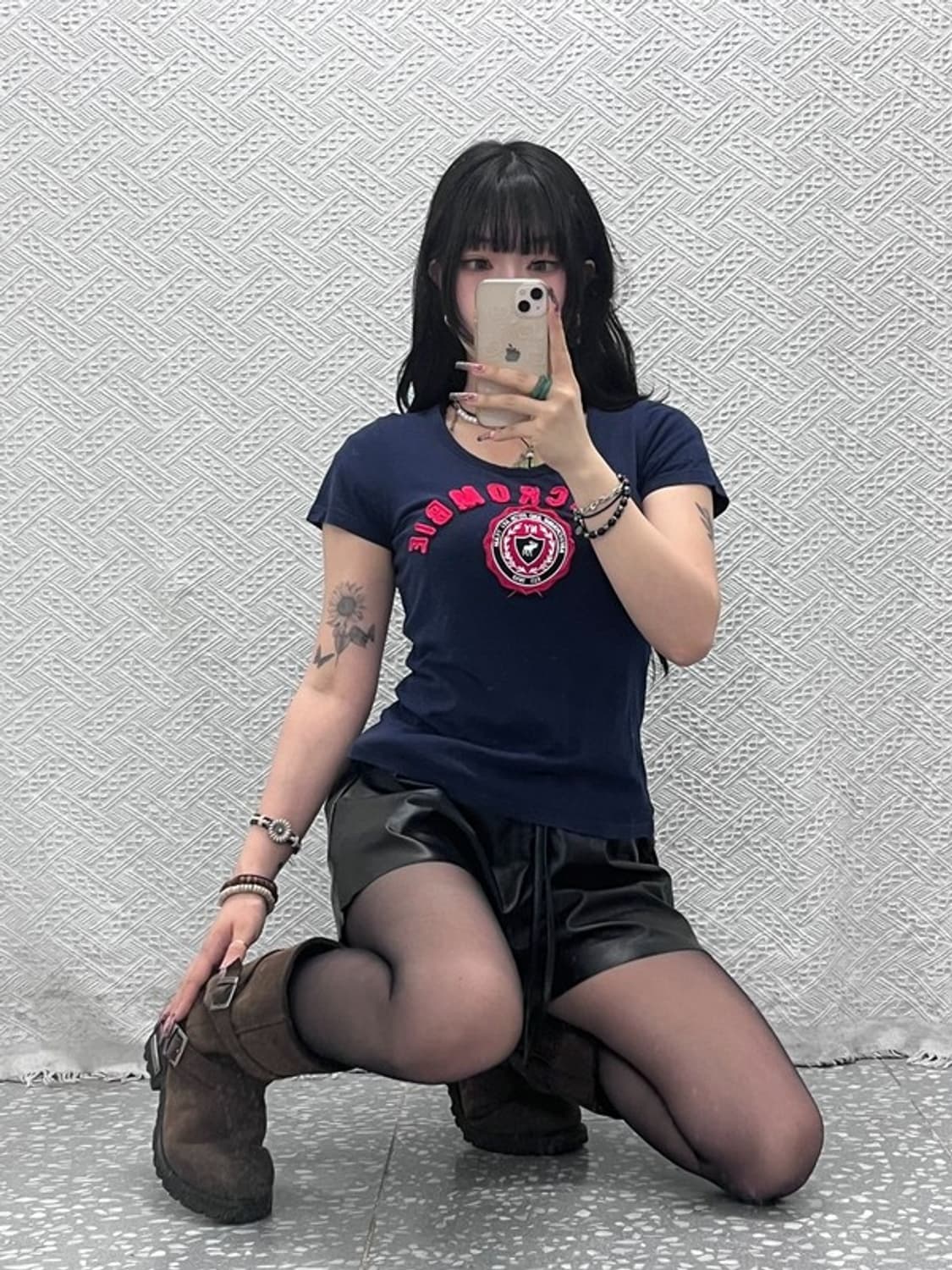 아베크롬비 올드스쿨 레트로 Y2K 슬림핏 반팔티 M C11620 상품이미지1